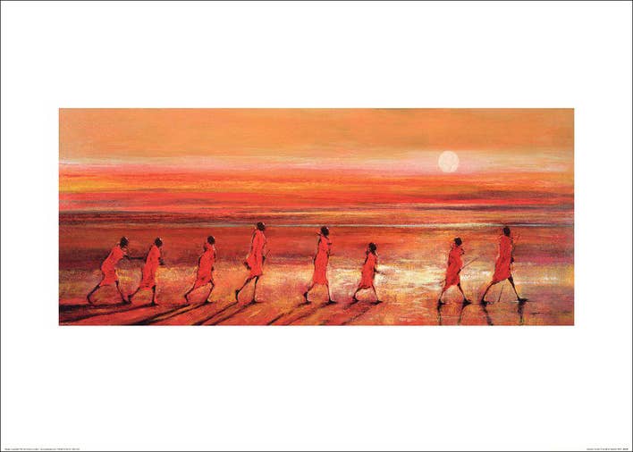 Jonathan Sanders (Samburu Sunset) Art Prints: Loose Art Print 50 x 70cm
