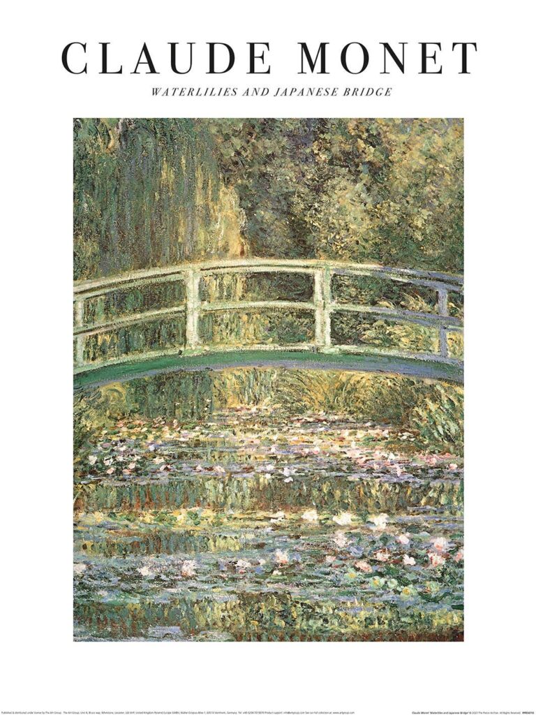 Claude Monet (Waterlilies and Japanese Bridge) PPR54710: 30 x 40cm