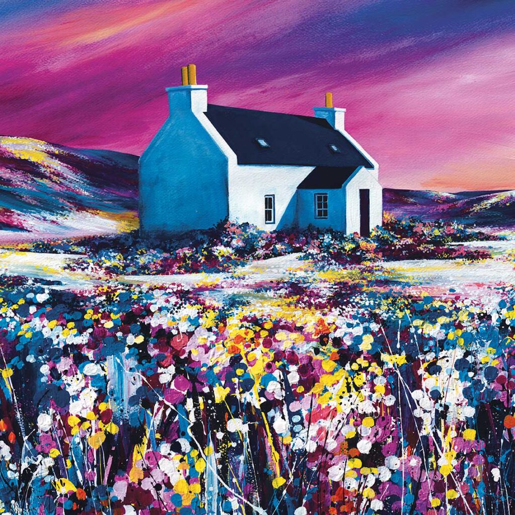 Avril Thomson Smith (Sky Dance) Canvas: Canvas 40 x 40cm