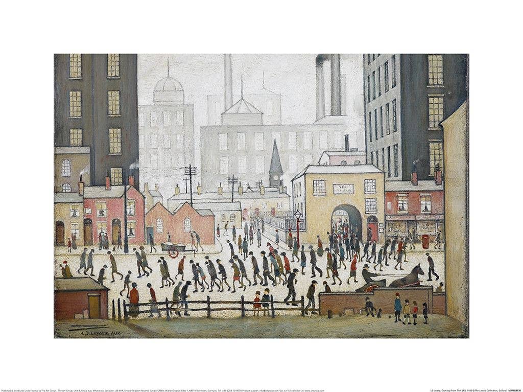 L.S. Lowry (Coming From The Mill, 1930) MPPR54436: 30 x 40cm