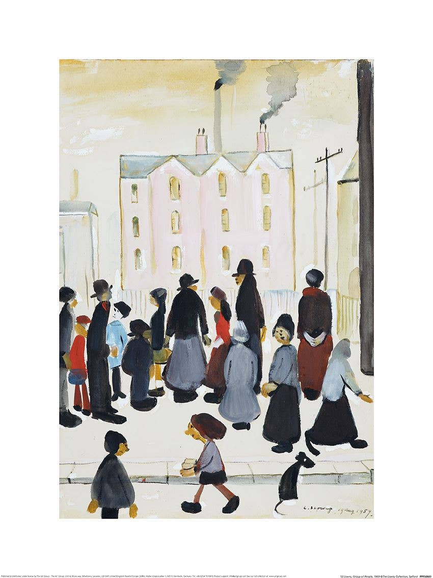 L.S. Lowry (Group of People, 1959) PPR54443: 30 x 40cm
