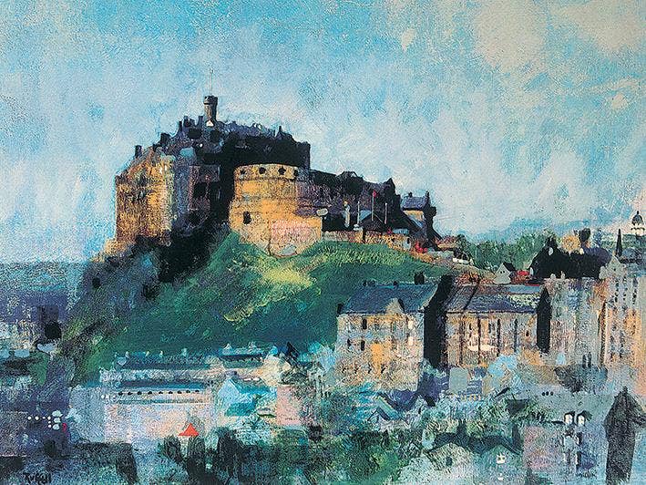 Colin Ruffell (Edinburgh Castle Midday): 30x40cm