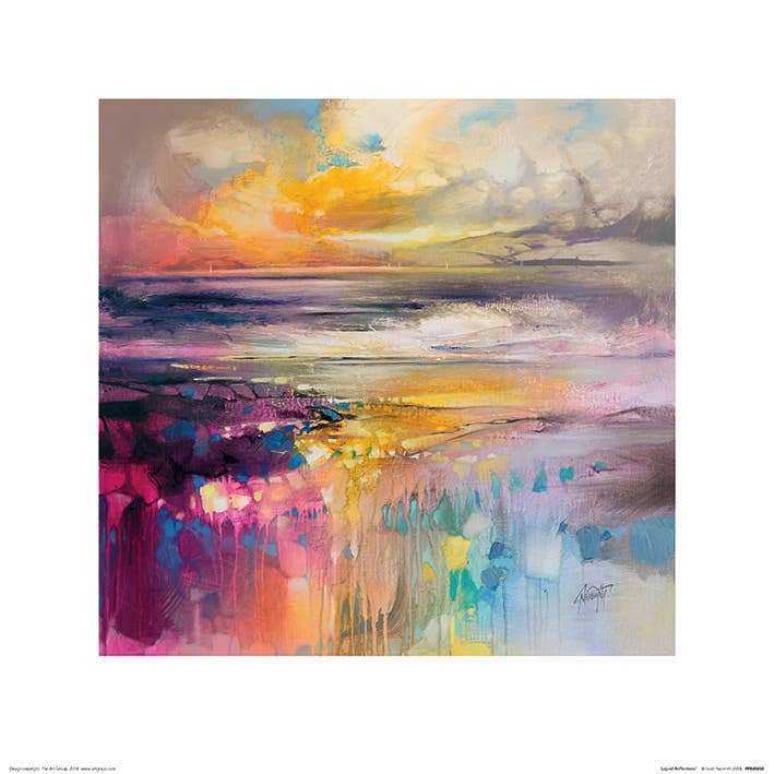 Scott Naismith (Liquid Reflections) PPR45850: 40 x 40cm, Seascapes