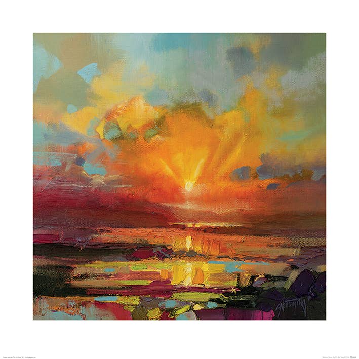 Scott Naismith (Optimism Sunrise Study) PPR46068: 60 x 60cm, Landscapes